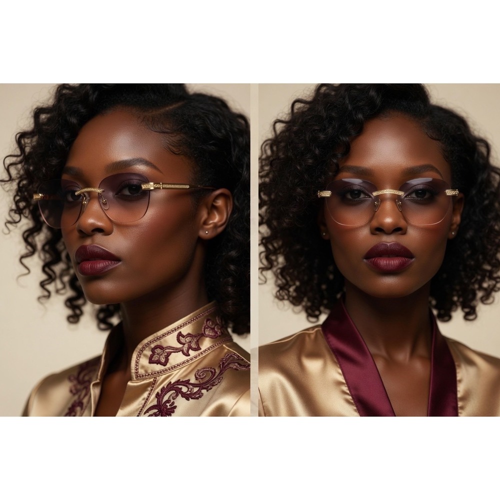 Women Vintage Designer Fashion Sunglasses Thin‎ Metal Round Frame Light Weight